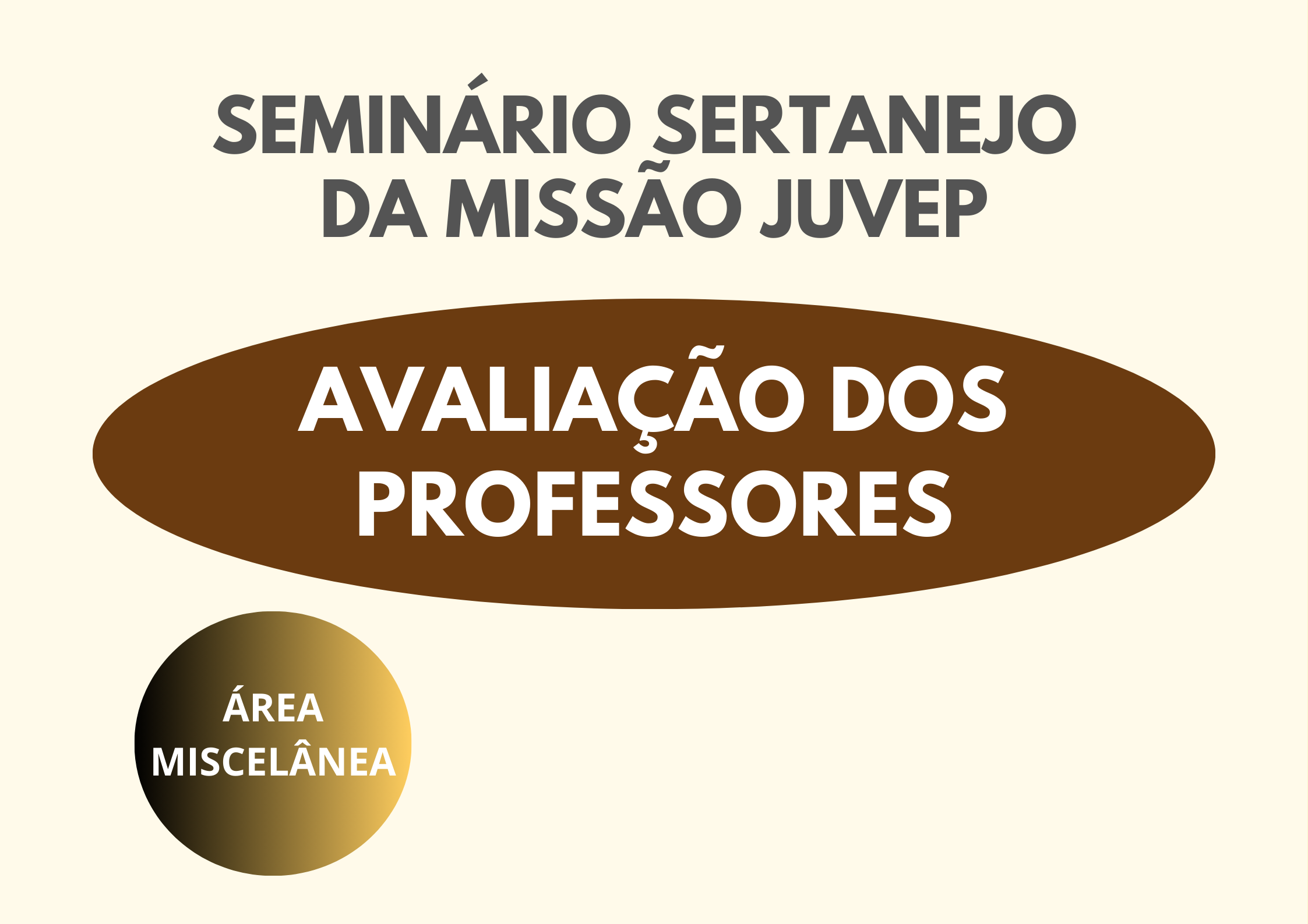 Avaliação dos professores 