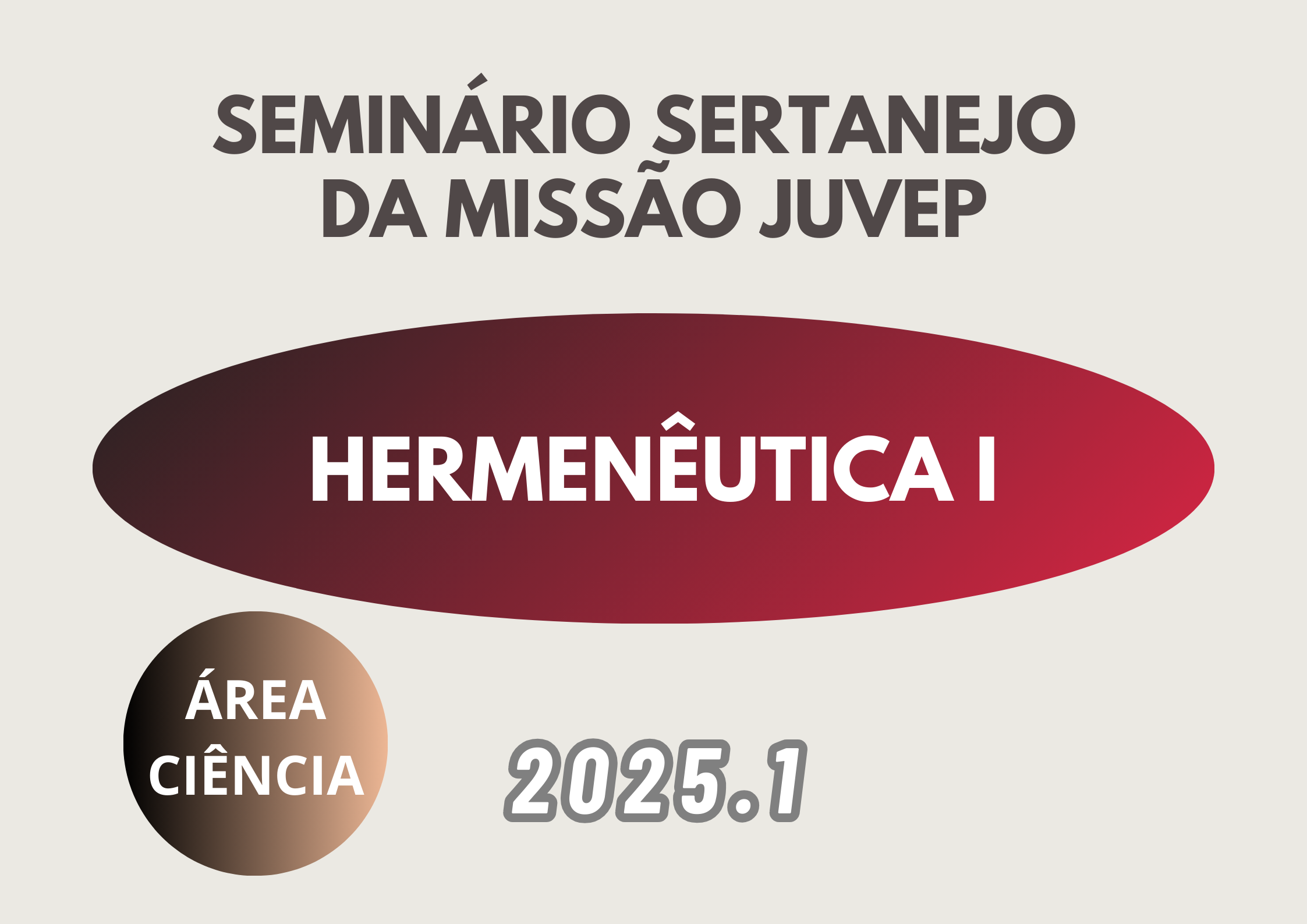 Hermenêutica I - 2025.1