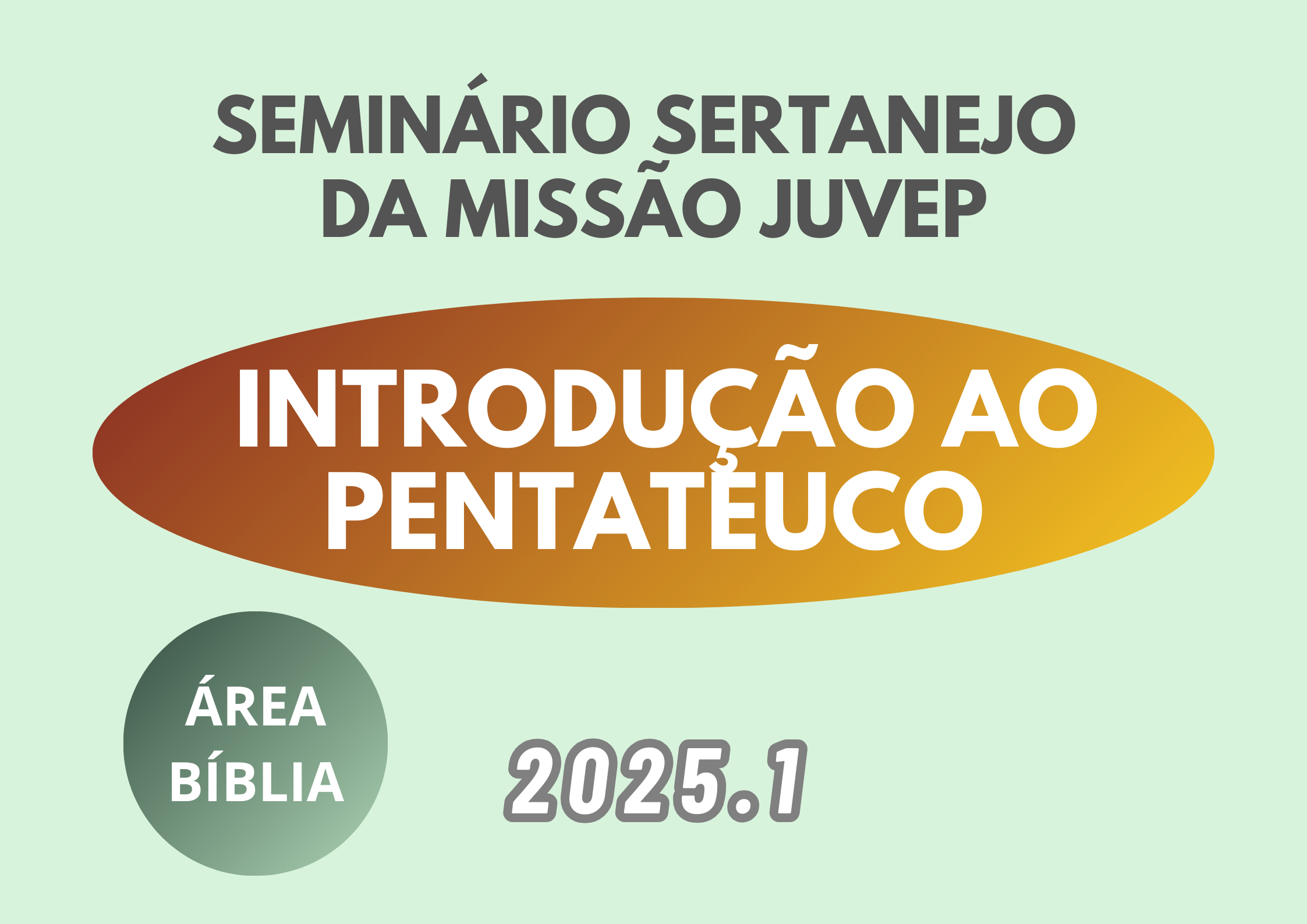 Introdução ao Pentateuco - 2025.1